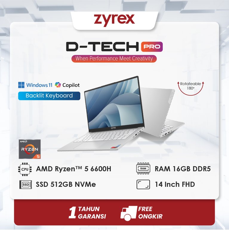 Zyrex Laptop D-Tech Pro V2