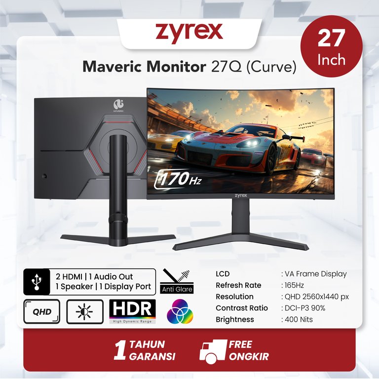 Zyrex Monitor Maveric 27Q